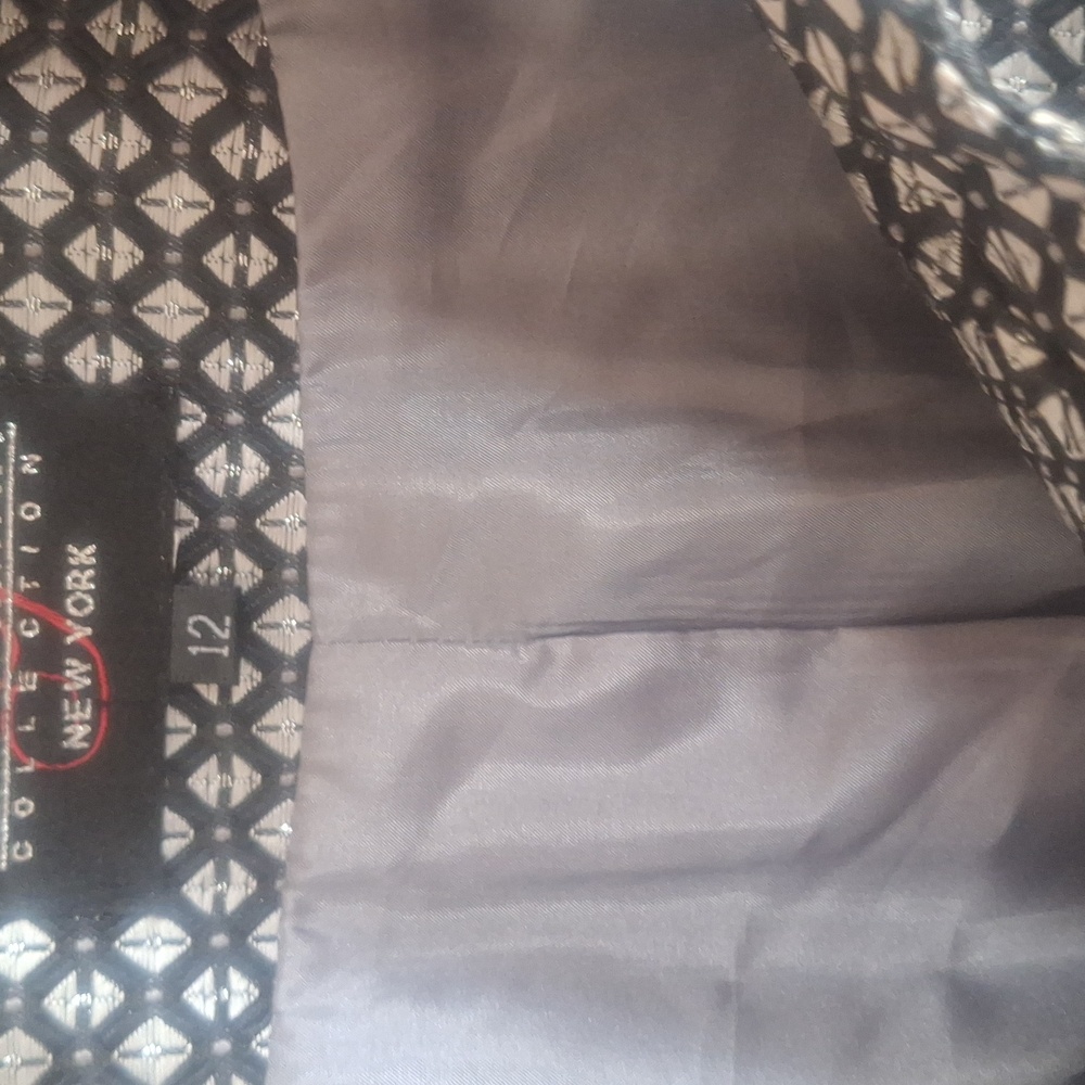 Collection B Black and Silver Patterned Jacket Li… - image 2